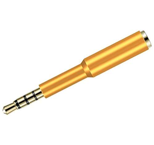 3.5mm 4-Pole Audio Jack Extender – Gold — additional product view